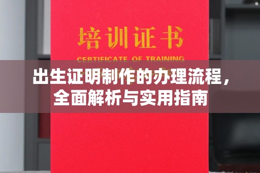 珠海出生证明制作的办理流程，全面解析与实用指南