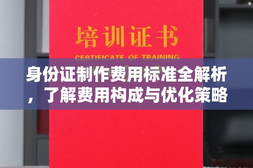 珠海身份证制作费用标准全解析，了解费用构成与优化策略